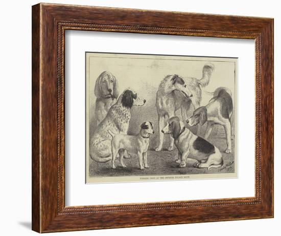 Winning Dogs at the Crystal Palace Show-null-Framed Giclee Print