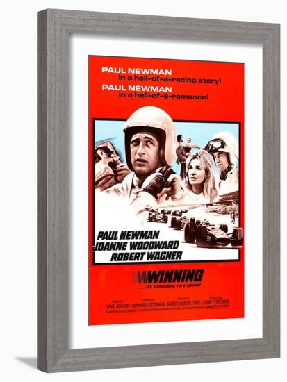 Winning, Paul Newman, Joanne Woodward, Robert Wagner, 1969-null-Framed Art Print