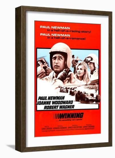 Winning, Paul Newman, Joanne Woodward, Robert Wagner, 1969-null-Framed Art Print