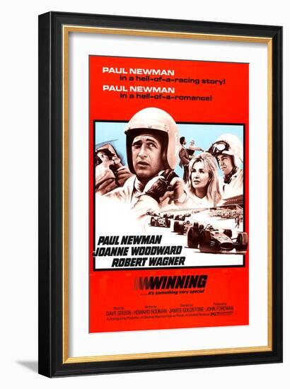 Winning, Paul Newman, Joanne Woodward, Robert Wagner, 1969-null-Framed Art Print