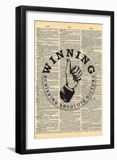 Winning-null-Framed Premium Giclee Print