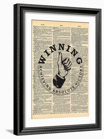 Winning-null-Framed Premium Giclee Print