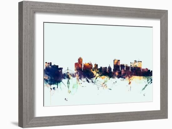 Winnipeg Canada Skyline-Michael Tompsett-Framed Art Print