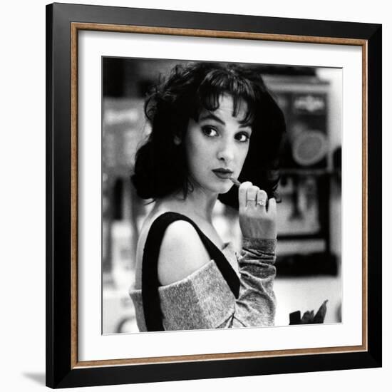 WINONA RYDER. "HEATHERS" [1989], directed by MICHAEL LEHMANN.-null-Framed Photographic Print