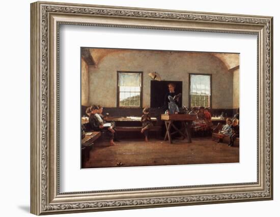 Winslow Homer: the Country School-null-Framed Premium Photographic Print