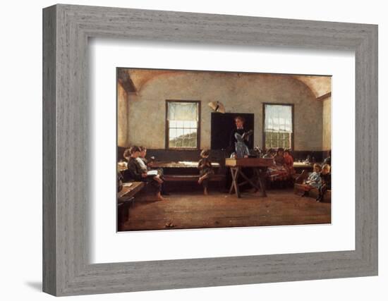 Winslow Homer: the Country School-null-Framed Premium Photographic Print