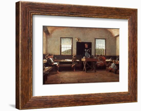 Winslow Homer: the Country School-null-Framed Premium Photographic Print