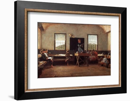 Winslow Homer: the Country School-null-Framed Premium Photographic Print