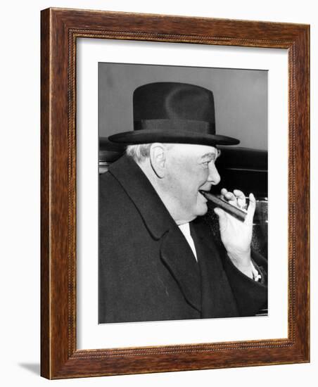 Winston Churchill, 1953-null-Framed Photo