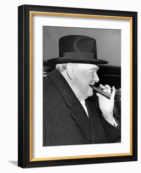 Winston Churchill, 1953-null-Framed Photo