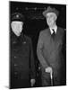 Winston Churchill and Franklin D Roosevelt-null-Mounted Photographic Print