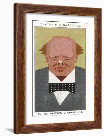 Winston Churchill - British Politician-Alick P.f. Ritchie-Framed Art Print