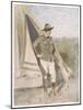 Winston Churchill British Statesman and Author as a Boer War Correspondent-Mortimer Menpes-Mounted Art Print