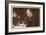 Winston Churchill British Statesman and Author Reading Correspondence at His Desk in 1933-null-Framed Premium Giclee Print