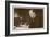 Winston Churchill British Statesman and Author Reading Correspondence at His Desk in 1933-null-Framed Premium Giclee Print