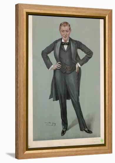 Winston Churchill British Statesman and Author-Spy (Leslie M. Ward)-Framed Premier Image Canvas