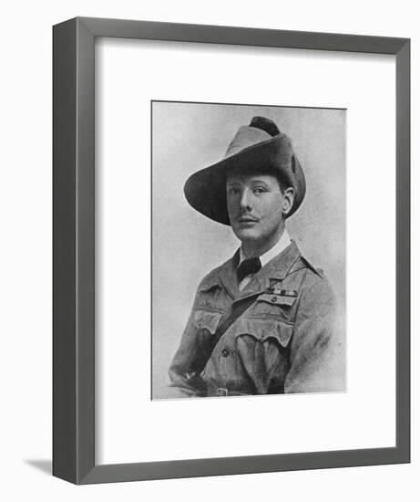 Winston Churchill during his time as war correspodant, c1899, (1945)-Unknown-Framed Photographic Print