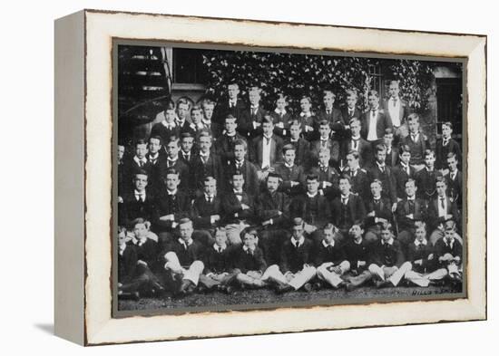 Winston Churchill in a group photograph at Harrow School, c1889, (1945)-Unknown-Framed Premier Image Canvas