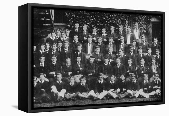 Winston Churchill in a group photograph at Harrow School, c1889, (1945)-Unknown-Framed Premier Image Canvas