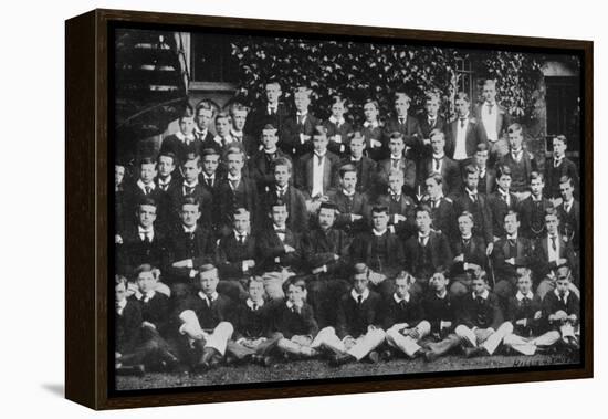 Winston Churchill in a group photograph at Harrow School, c1889, (1945)-Unknown-Framed Premier Image Canvas