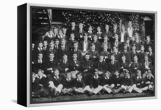 Winston Churchill in a group photograph at Harrow School, c1889, (1945)-Unknown-Framed Premier Image Canvas