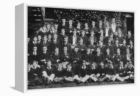 Winston Churchill in a group photograph at Harrow School, c1889, (1945)-Unknown-Framed Premier Image Canvas