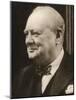 Winston Churchill "Our Skipper"-null-Mounted Photographic Print