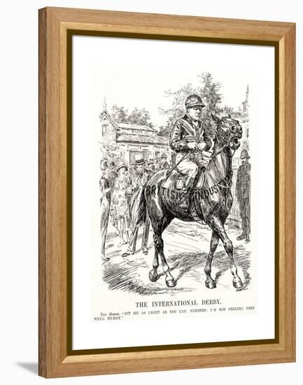 Winston Churchill - Punch Cartoon-F H Townsend-Framed Premier Image Canvas