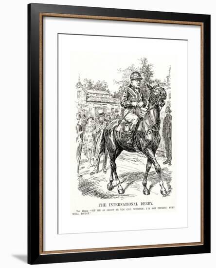 Winston Churchill - Punch Cartoon-F H Townsend-Framed Giclee Print