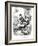 Winston Churchill - Punch Cartoon-L Raven Hill-Framed Photographic Print