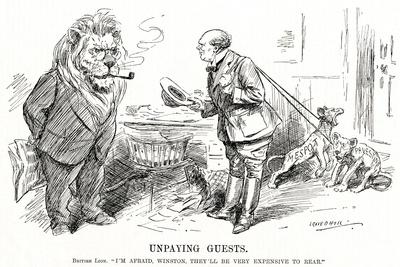 Winston Churchill - Punch Cartoon' Art Print - L Raven Hill Winston Churchill - Punch Cartoon' Art Print - L Raven Hill