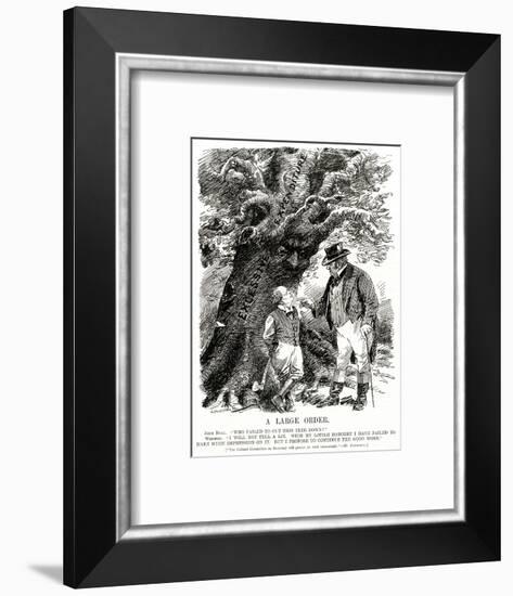 Winston Churchill - Punch Cartoon-L Raven Hill-Framed Art Print