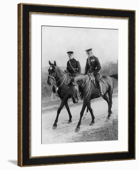 Winston Churchill Resigns His Parliamentary Seat to Return to the Army-null-Framed Photographic Print