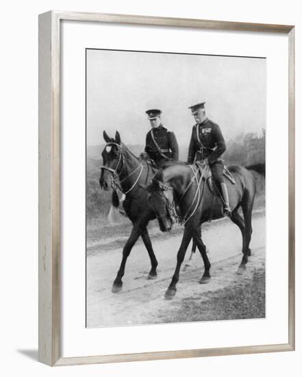 Winston Churchill Resigns His Parliamentary Seat to Return to the Army-null-Framed Photographic Print