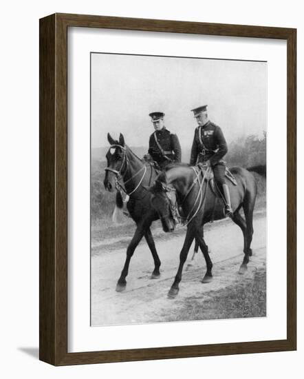 Winston Churchill Resigns His Parliamentary Seat to Return to the Army-null-Framed Photographic Print