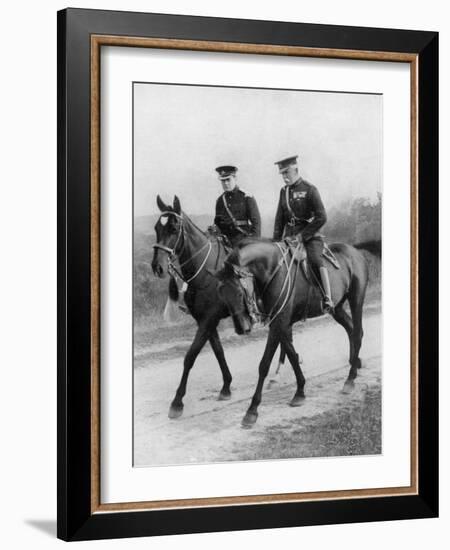 Winston Churchill Resigns His Parliamentary Seat to Return to the Army-null-Framed Photographic Print
