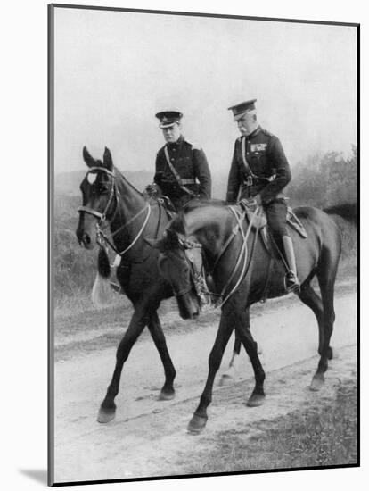 Winston Churchill Resigns His Parliamentary Seat to Return to the Army-null-Mounted Photographic Print