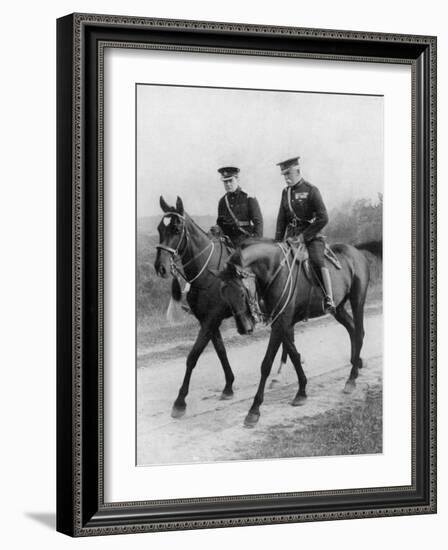 Winston Churchill Resigns His Parliamentary Seat to Return to the Army-null-Framed Photographic Print