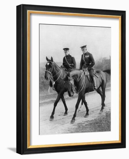 Winston Churchill Resigns His Parliamentary Seat to Return to the Army-null-Framed Photographic Print