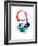 Winston Churchill Watercolor-Lora Feldman-Framed Art Print