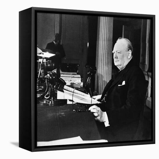 Winston Churchill-null-Framed Premier Image Canvas