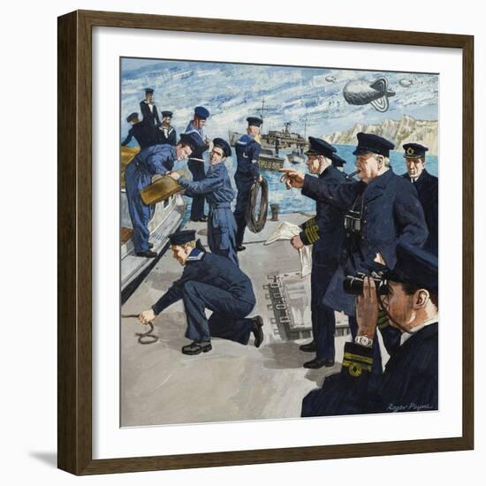 Winston Churchill-Payne-Framed Giclee Print