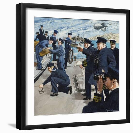 Winston Churchill-Payne-Framed Giclee Print