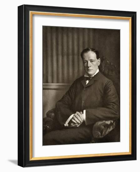 Winston Churchill-Reginald Haines-Framed Art Print