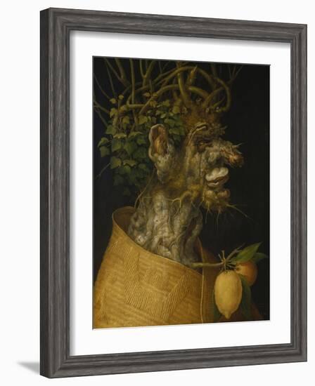 Winter, 1563-Giuseppe Arcimboldo-Framed Giclee Print