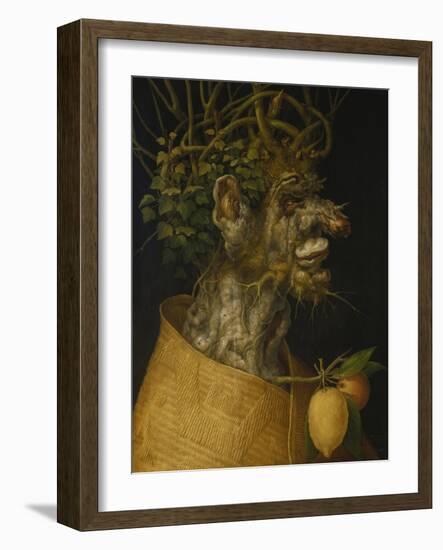 Winter, 1563-Giuseppe Arcimboldo-Framed Giclee Print