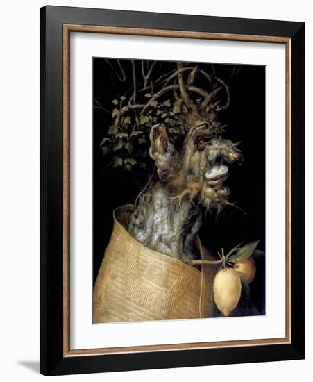 Winter, 1563-Giuseppe Arcimboldi-Framed Giclee Print