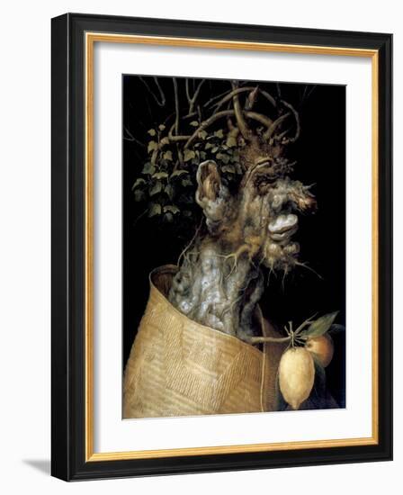 Winter, 1563-Giuseppe Arcimboldi-Framed Giclee Print