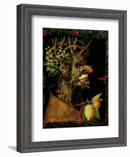 Winter, 1573-Giuseppe Arcimboldo-Framed Giclee Print