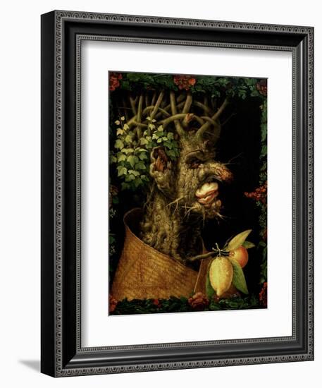 Winter, 1573-Giuseppe Arcimboldo-Framed Giclee Print